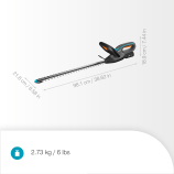 Gardena Nožnice na živý plot EasyCut 55/18V set