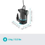 Gardena Ponorné čerpadlo na čistú/znečištěnú vodu 2in1 20000 BASIC, 20.000 l/h, s plavákovým spínačom 9018-47