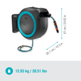 Gardena Akumulátorový nástenný box PowerRoll XXL, sólo, 40 m, tyrkysový