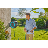 Gardena Akumulátorový nástenný box PowerRoll XXL, sólo, 40 m, tyrkysový