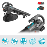 Gardena Akumulátorový vysávač/fúkač PowerJet Collect 18V P4A set