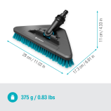 Gardena Cleansystem ručná kefa tvrdá flex, čistiaca kefa, odolné povrchy