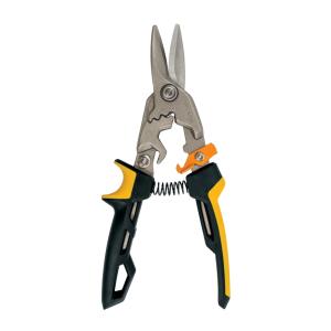 Fiskars PowerGear prevodové nožnice na plech, priame 1027207