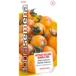 Dobré semená Paradajka tyčková Artisan Golden Bumble Bee 10s