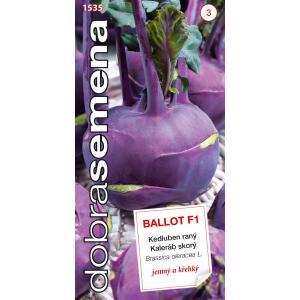 Dobré semená Kaleráb modrý Ballot F1 raný 40s