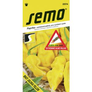Semo Paprika zelená štipľavá Bhut Jolokia Yellow 15s SHU 1 050 000