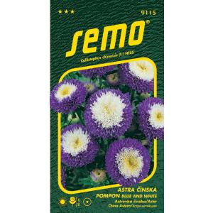 Semo Astra čínska Pompon blue and white 0,5 g