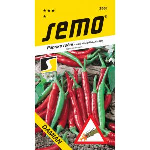 Semo Paprika zelená pálivá chili Damián červená 0,4 g SHU 35 000